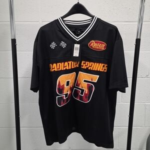 Disney Pixar Cars Lightning McQueen Football Jersey Medium NWT (C)